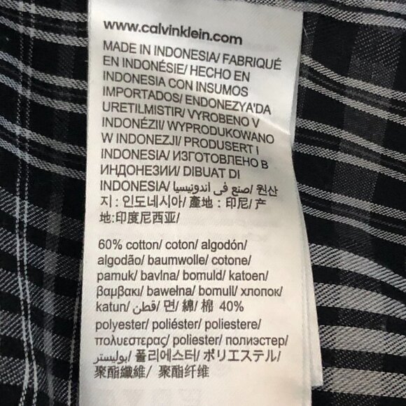 CALVIN KLEIN Button Down Plaid Shirt - Picture 6 of 7